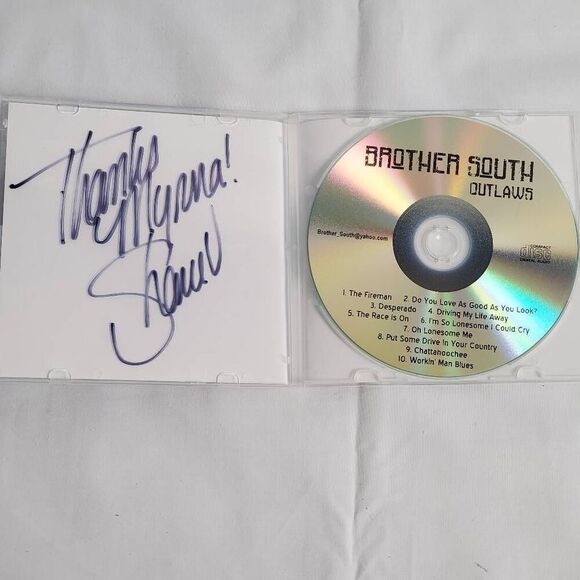 Brother South Outlaws CD Country Rock Band Signed Autograph Rare - Picture 2 of 4